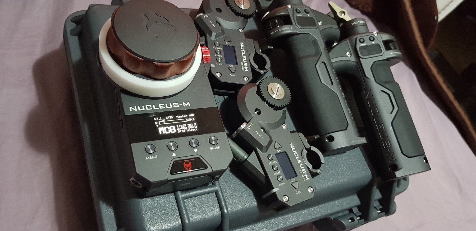 Tilta Nucleus-M wireless follow focus hand unit and motors